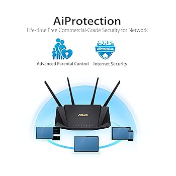 ASUS - ASUS Wifi ルーター RT-AX56U Wifi6対応 Amazon.com: ASUS RT-AX56U AX1800 WiFi 6 Dual-Band WiFi